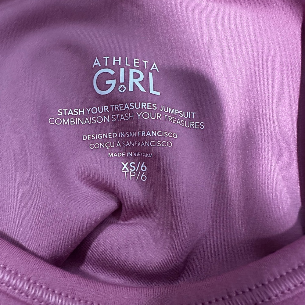 Athleta Girls Pink Sleeveless Jumpsuit Romper - Picture 6 of 6